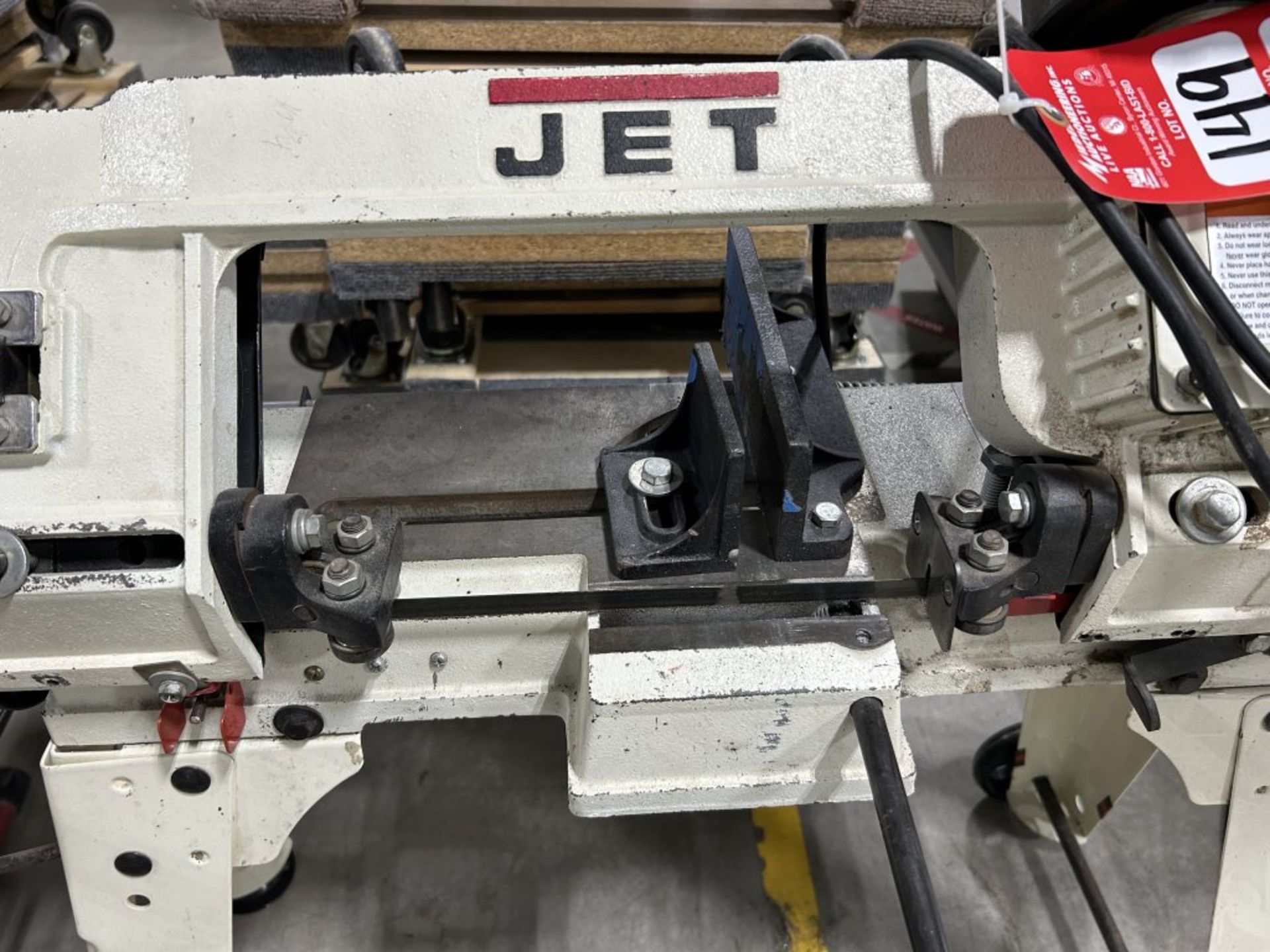JET METAL CUTTING BAND SAW, 1/2 HP MOTOR, WITH SPARE BLADE - Image 3 of 7