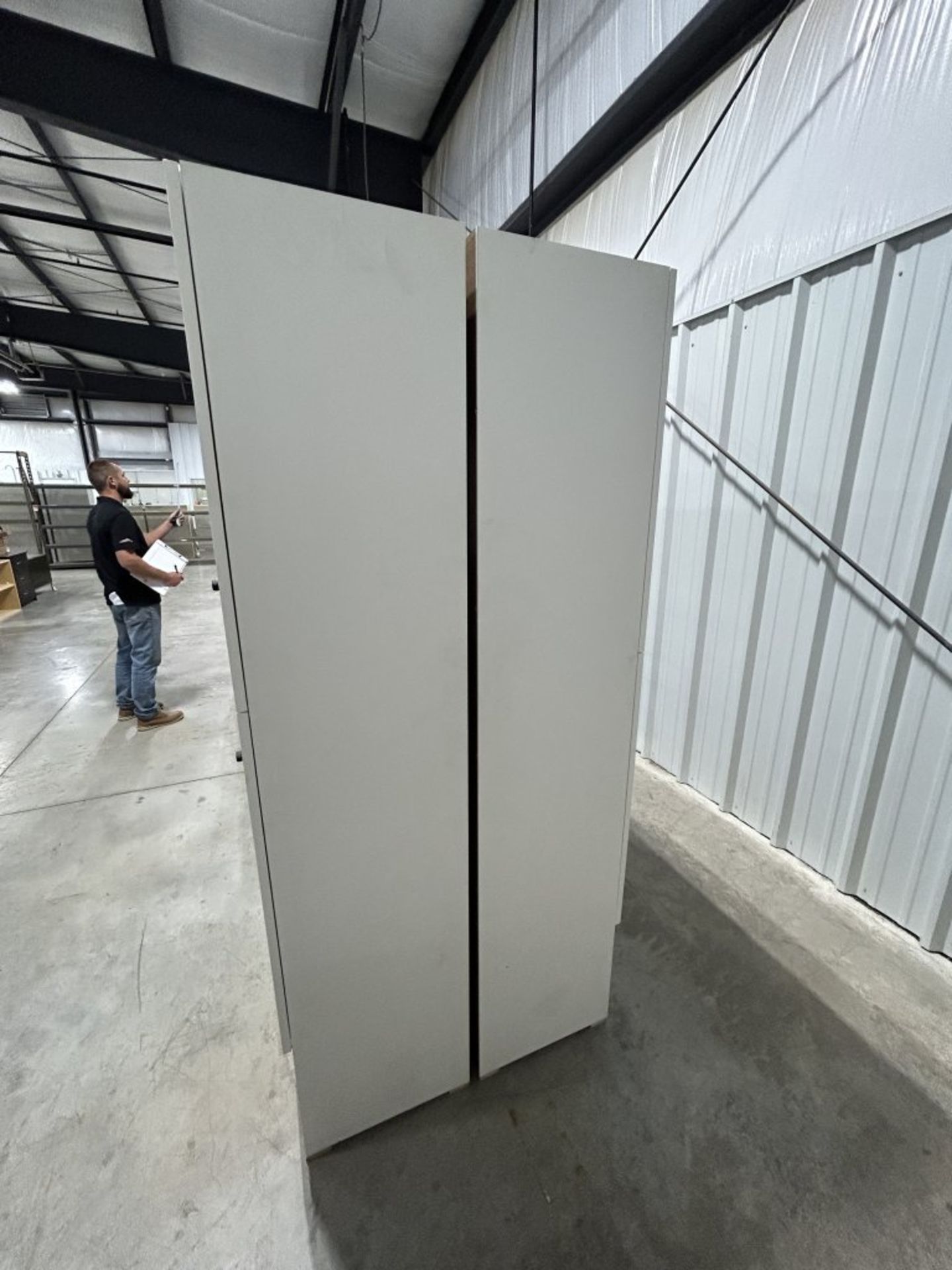 LOT OF (2) MATCHING METAL LOCKER UNITS, 69-1/2'' WIDE X 78'' TALL X 18'' DEEP, AND (2) MATCHING - Image 9 of 9