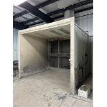 MID-STATE INDUSTRIAL PAINT BOOTH, 13' X 13.5' X 10.5', BUYER IS RESPONSIBLE FOR PROPER REMOVAL