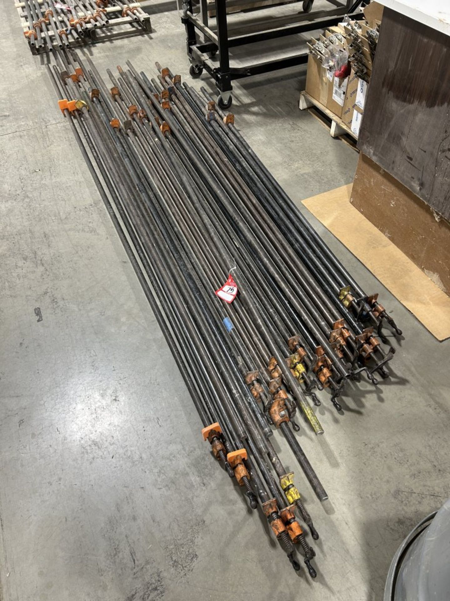 LARGE PONY BAR-CLAMPS, RANGING FROM 7' LONG TO 12.5' LONG (27)