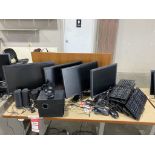DELL MONITORS (4), SPEAKERS, MICE, KEYBOARDS