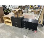 5-DRAWER CABINET 37-1/2" x 18", 3-DRAWER CABINET 30" X 23-3/4", SHELF UNIT 32" X 22-3/4" AND (5) NEW