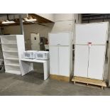 (2) FRIGIDAIRE MICROWAVES, (2) CABINETS