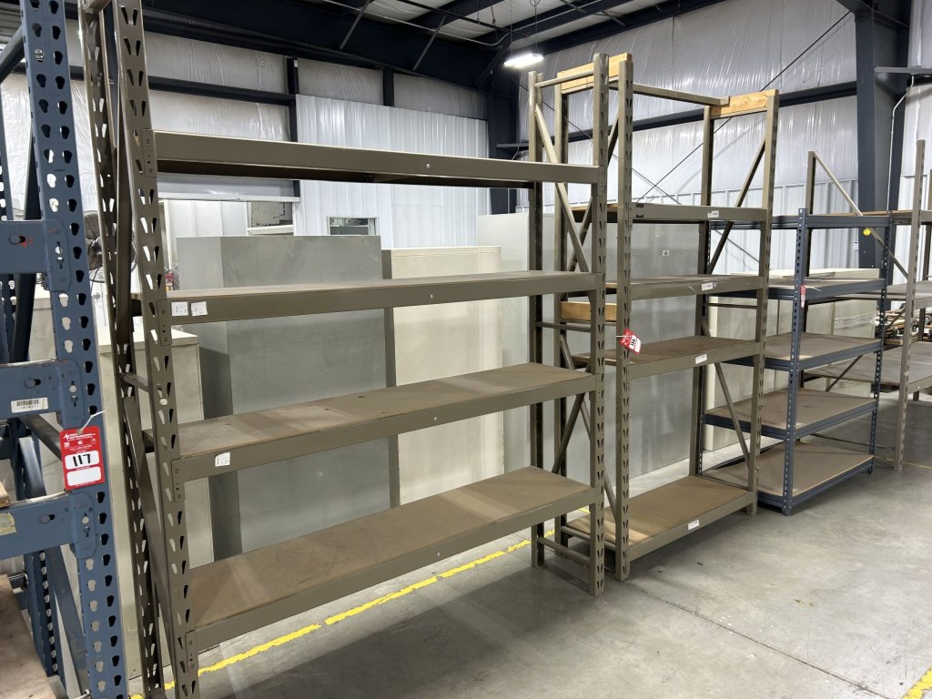 2 MATCHING PALLET RACK SECTIONS, 53'' W, 77'' W, 17'' DEEP X 8' TALL - Image 6 of 6