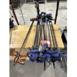 (15) LARGE 36'' QUICK GRIP CLAMPS, 13 ARE IRWIN BRAND, 2 ARE JORGENSEN BRAND