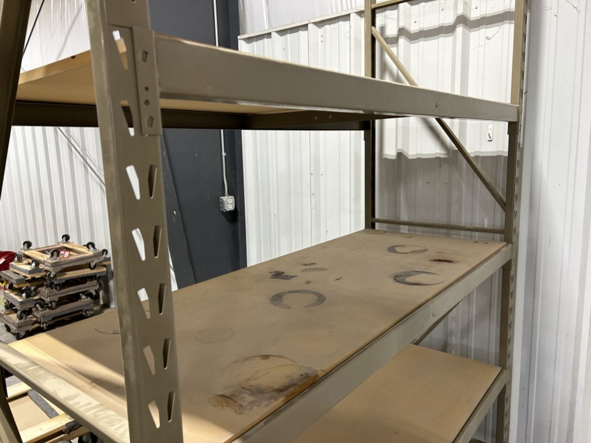 2 PALLET RACKING SECTIONS, 102'' W & 77''W, 30'' DEEP - Image 7 of 9