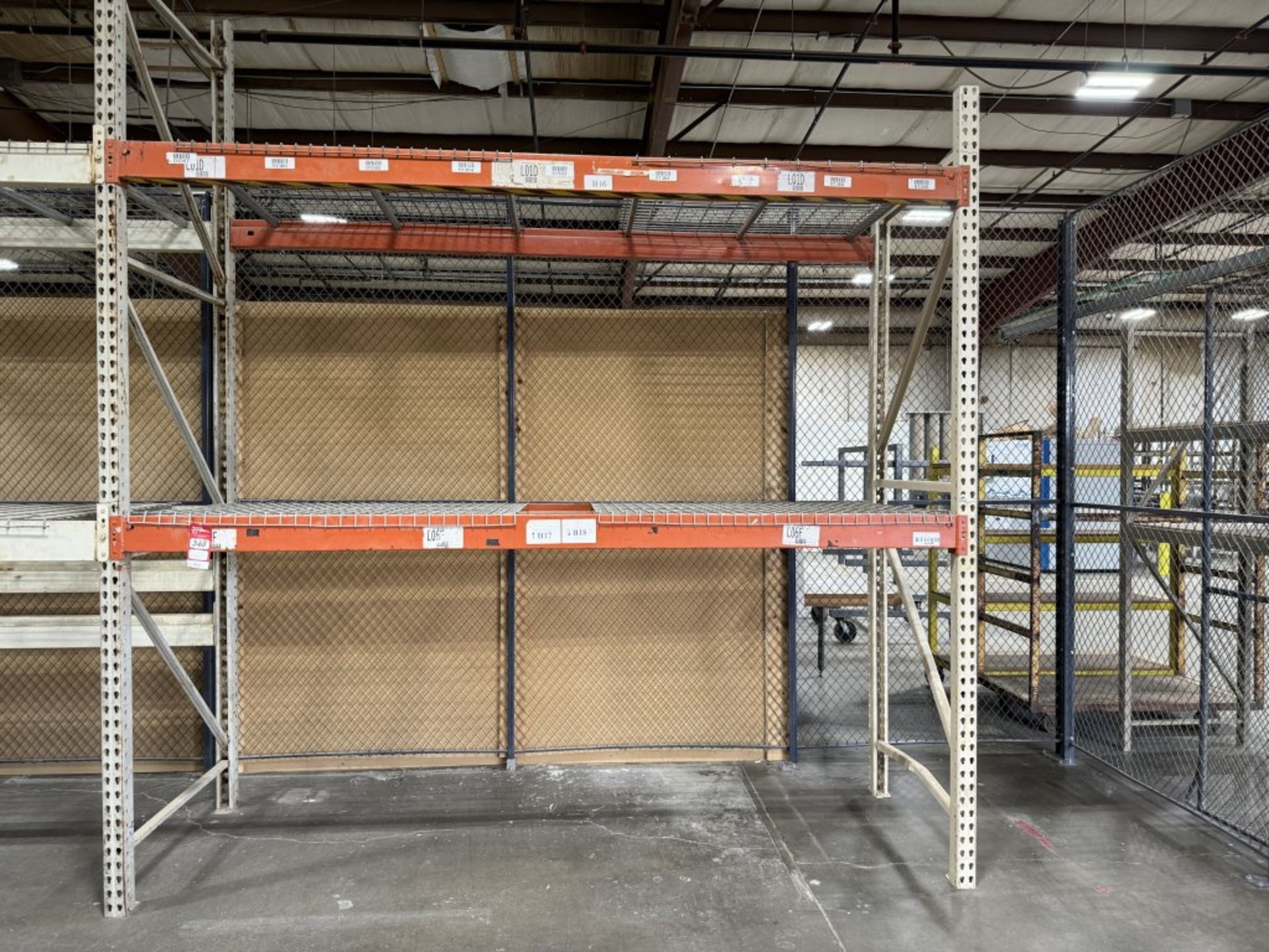 PALLET RACKING: (5) 12' X 42'' UPRIGHTS, (3) 10' X 42'' UPRIGHTS, (20) 10' CROSS BEAMS, (26) METAL - Image 2 of 7