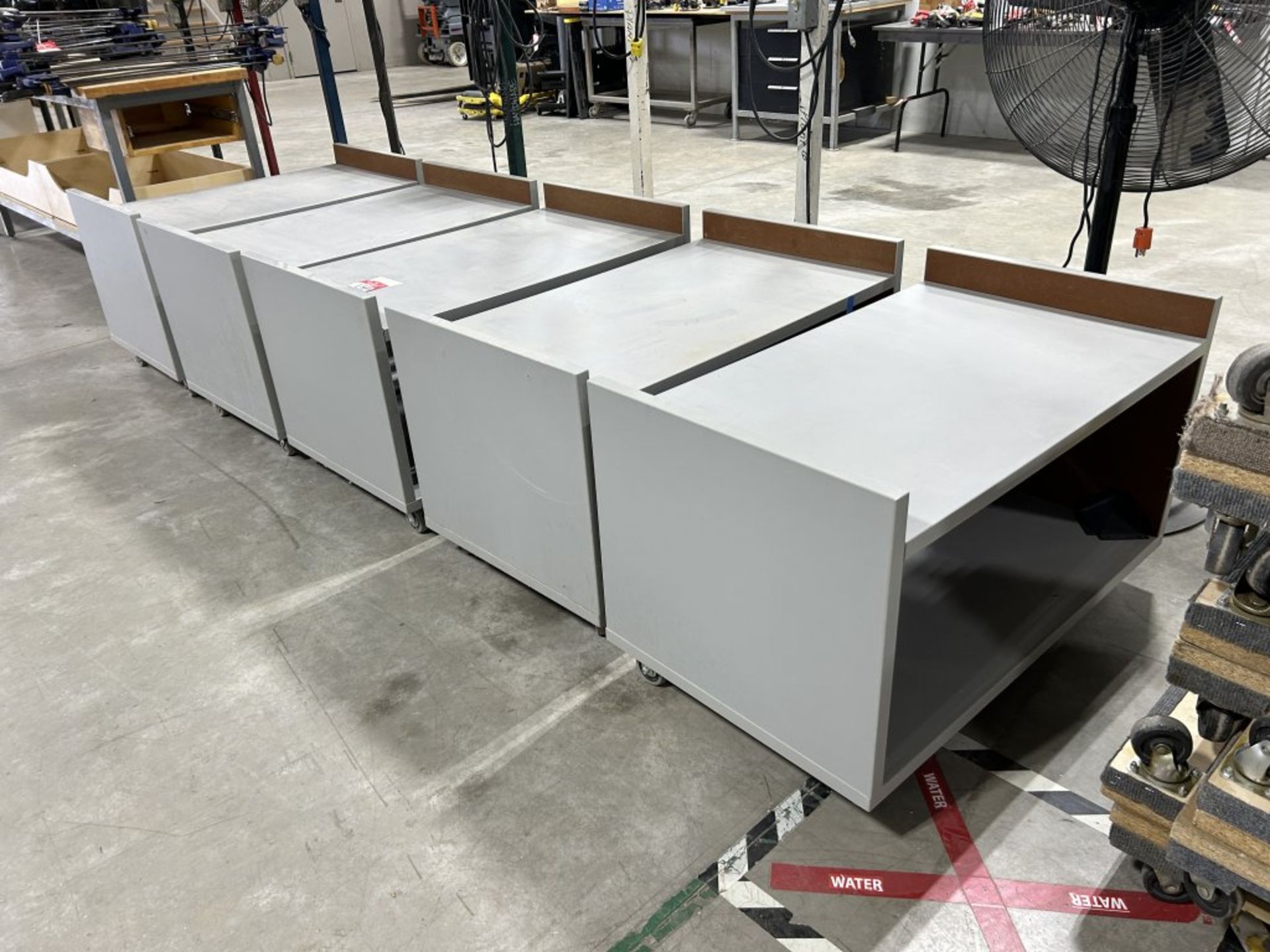 (5) MATCHING 40'' X 24'' X 25'' TALL ROLL AROUND CABINETS