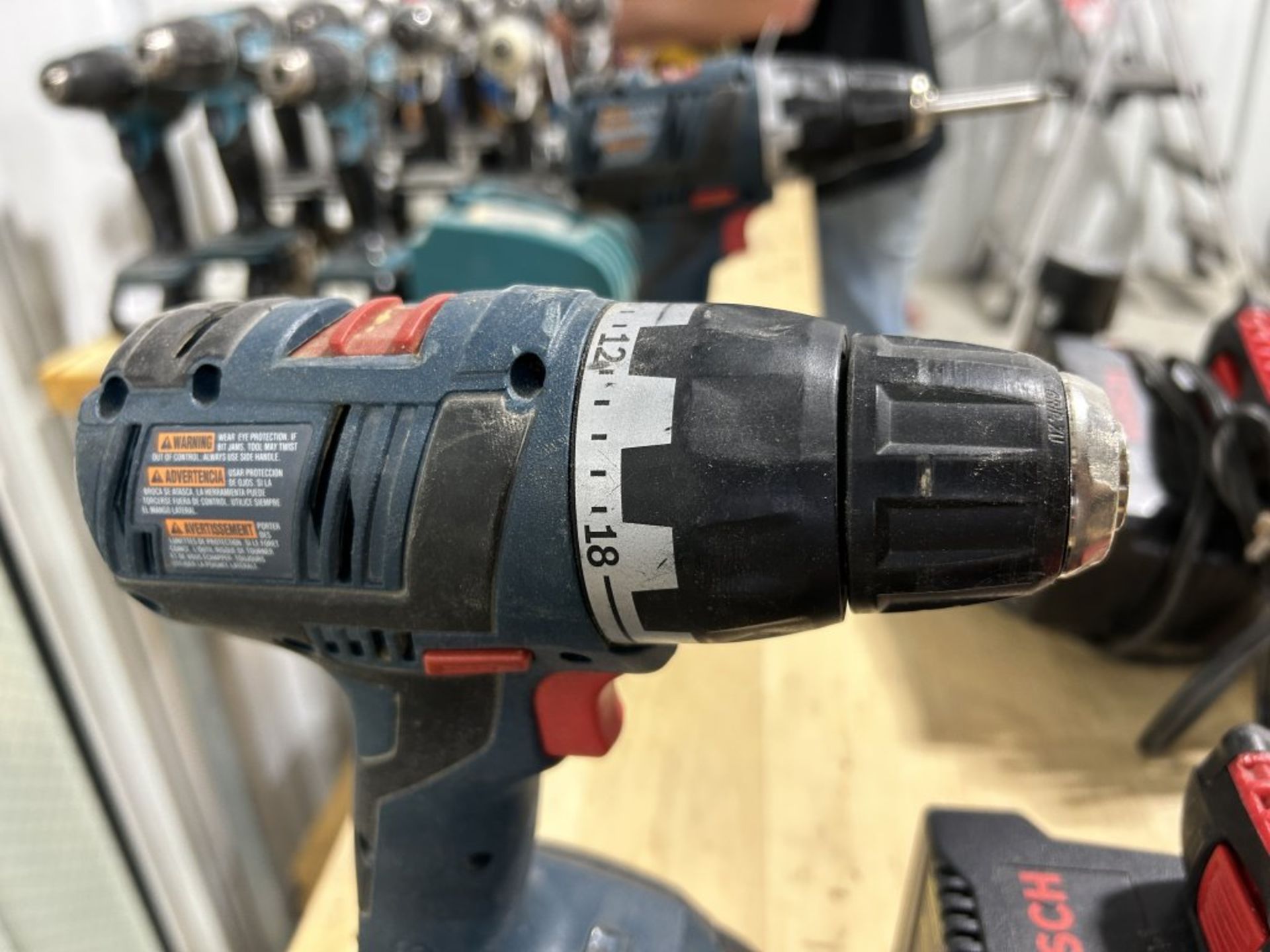 BOSCH LITHIUM ION 18V & 12V CORDLESS DRILLS, EACH WITH 2 BATTERIES AND CHARGER - Image 2 of 3