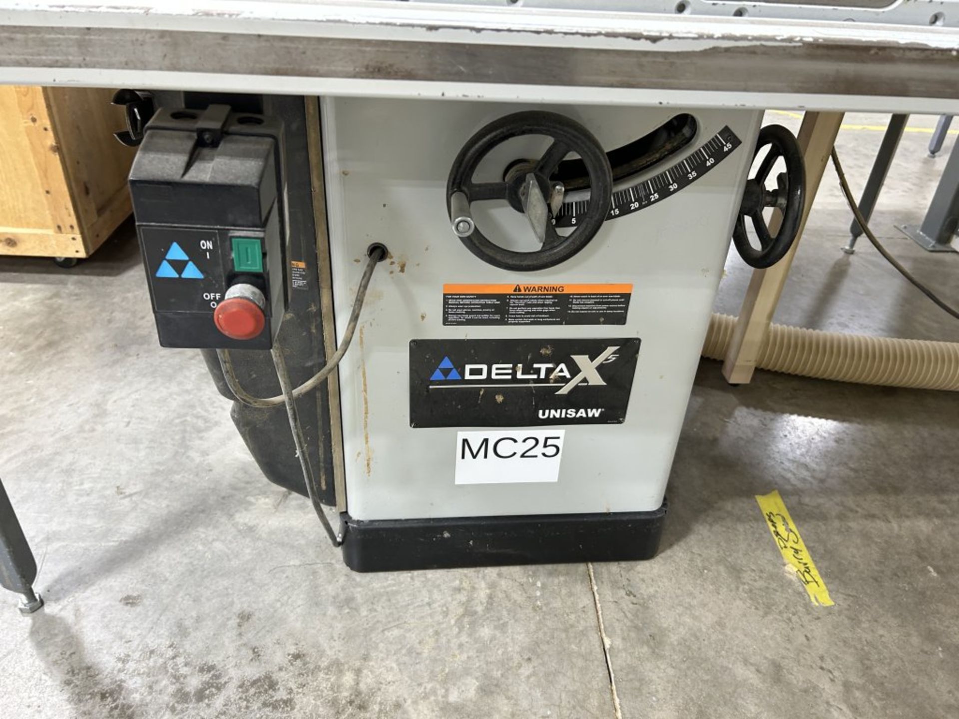 DELTA X5 UNISAW TABLE SAW, 125/250V - Image 6 of 11