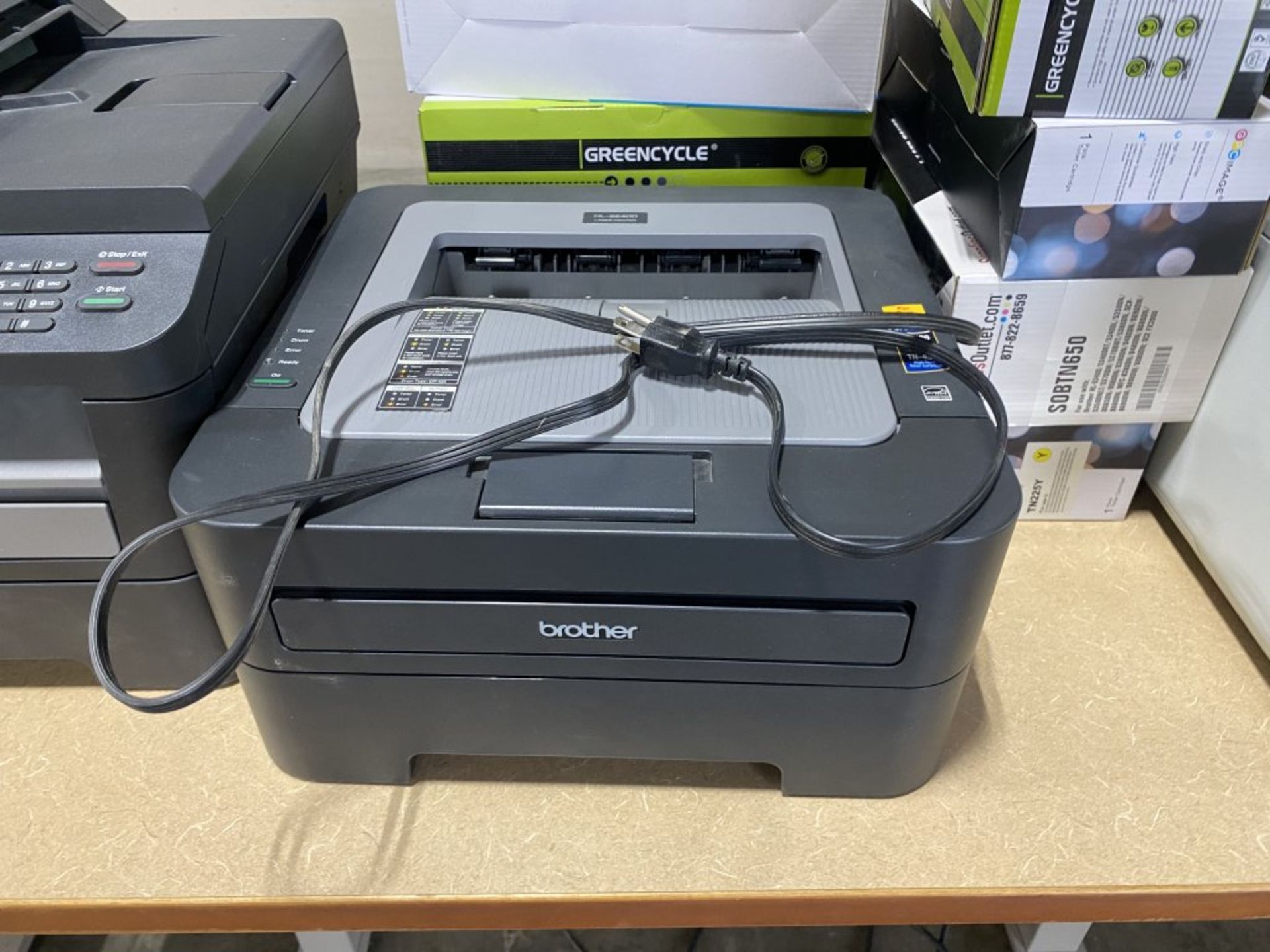 BROTHER PRINTERS (3), WITH ASSORTED TONER CARTRIDGES - Image 3 of 7