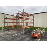 PALLET RACKING: (4) SECTIONS, (4) 12' X 48'' UPRIGHTS, (14) 12' CROSS BEAMS, (2) 12' X 48'' UPRIGHTS