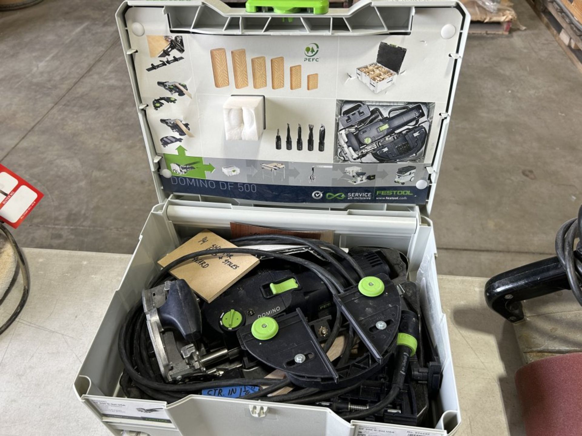 FESTOOL DOMINO DF 500 Q-SET JOINTING MACHINE WITH CASE - Image 4 of 6