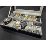 L/O ASSORTED WATCHES IN DISPLAY BOX - B02