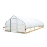 TMG-GH1230 TMG INDUSTRIAL 12' X 30' TUNNEL GREENHOUSE GROW TENT W/6 MIL CLEAR EVA PLASTIC FILM, COLD