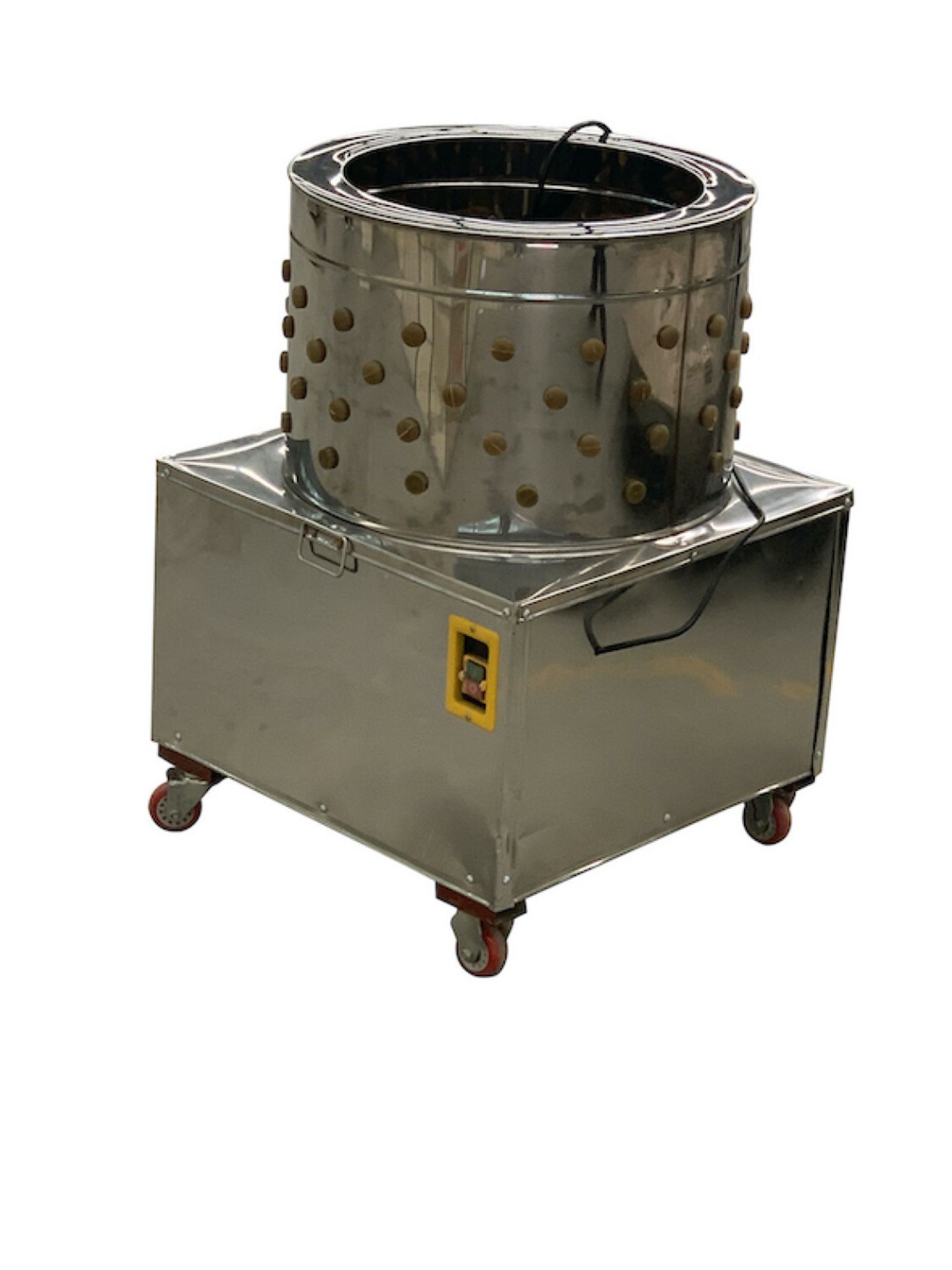 TMG-CP23 TMG INDUSTRIAL 23'' CHICKEN PLUCKING MACHINE, STAINLESS STEEL DRUM, CASTER WHEELS, - Bild 4 aus 7