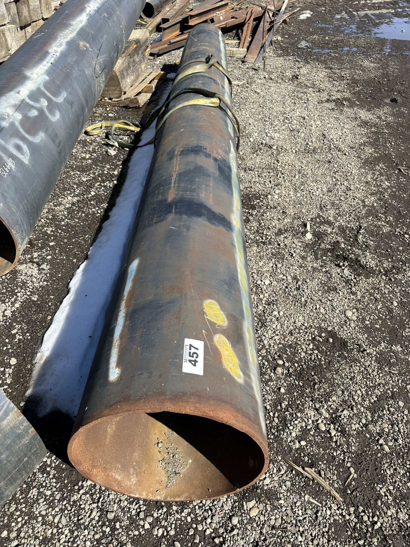 *OFFSITE* 20" STANDARD OD x 17' STEEL PIPE, (STRAPS NOT INCLUDED) - Image 2 of 4