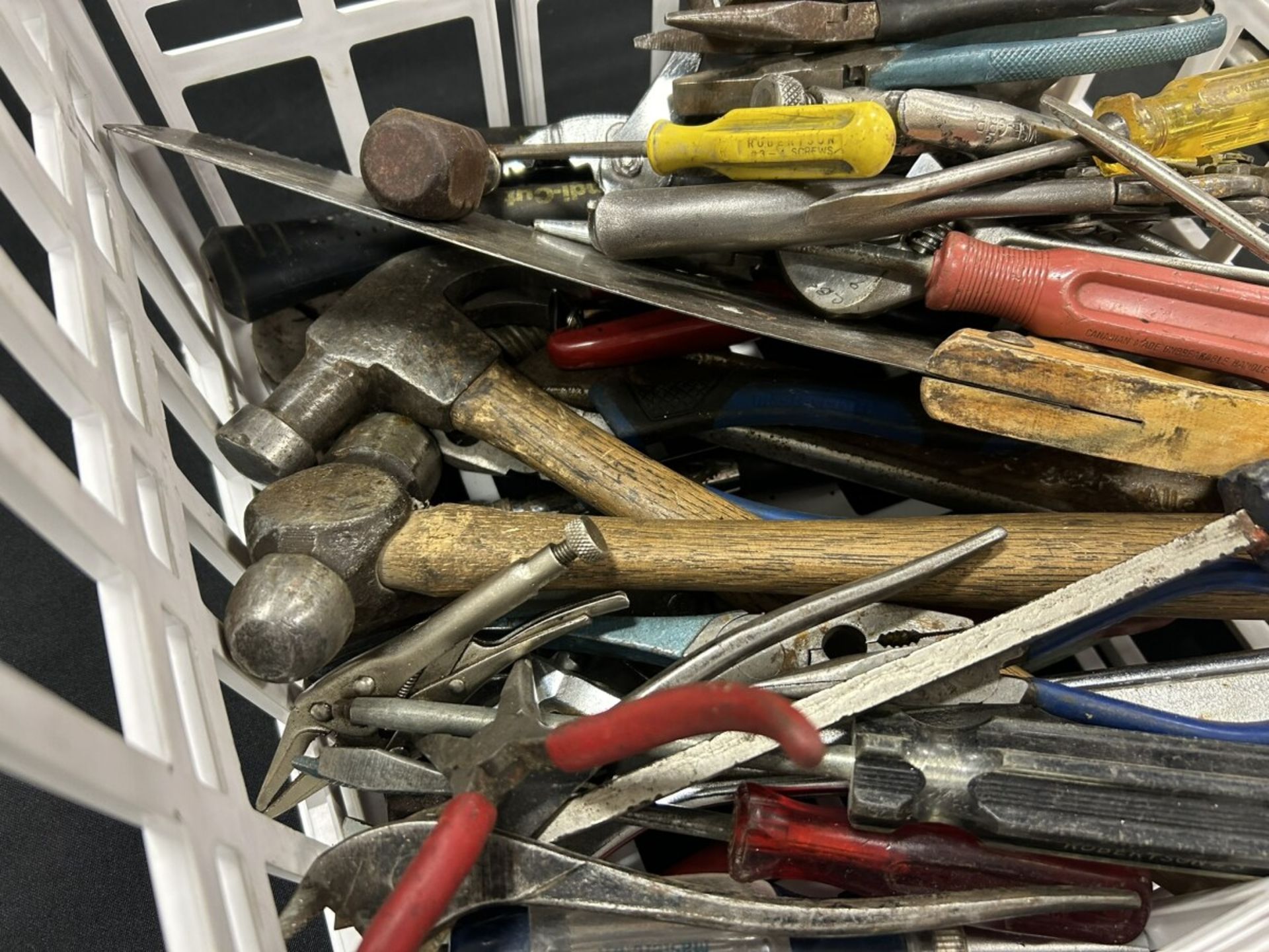 ASSORTED HAND TOOLS, CRESCENT WRENCHES, PLIERS, SCREWDRIVERS, ETC… - Image 4 of 5