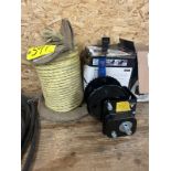 2 - HAND WINCHES W/BRAKE DEVICES, POLY ROPE