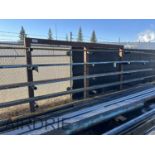 *OFFSITE* 10'x66" STEEL STORAGE RACK,(PIPE NOT INCLUDED)