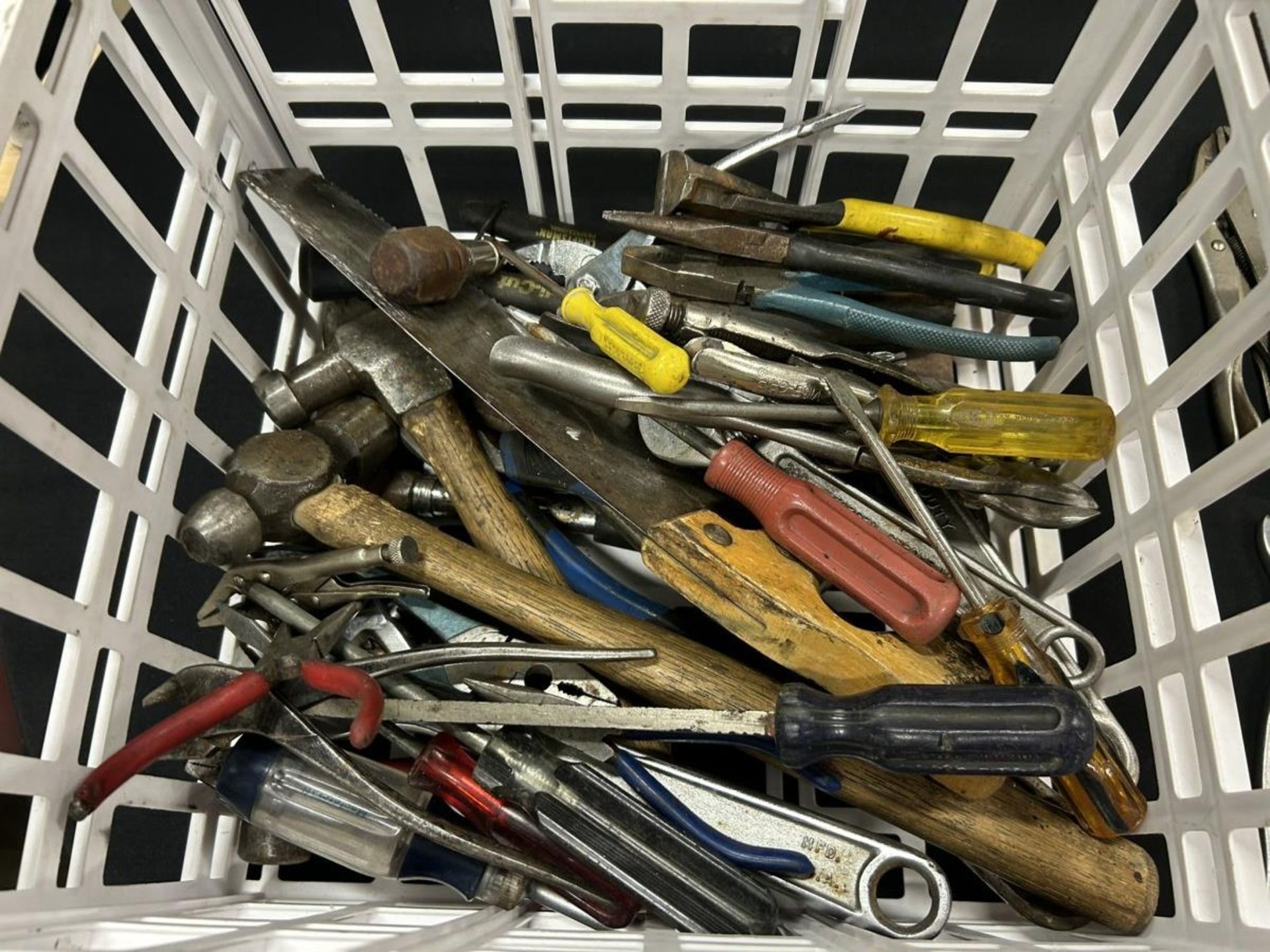 ASSORTED HAND TOOLS, CRESCENT WRENCHES, PLIERS, SCREWDRIVERS, ETC… - Image 3 of 5