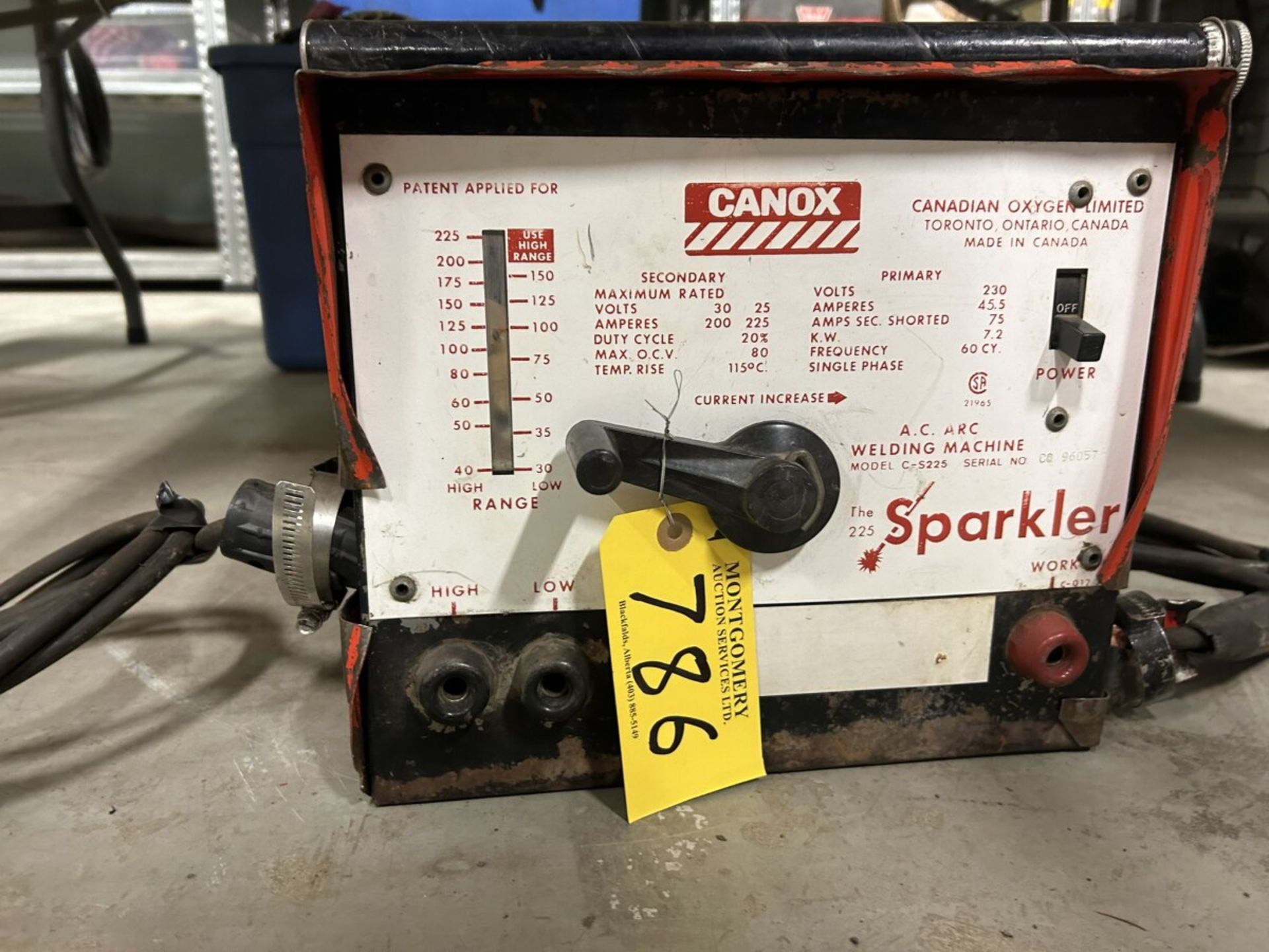 CANOX SPARKLE AC ARC WELDING MACHINE - Image 5 of 6