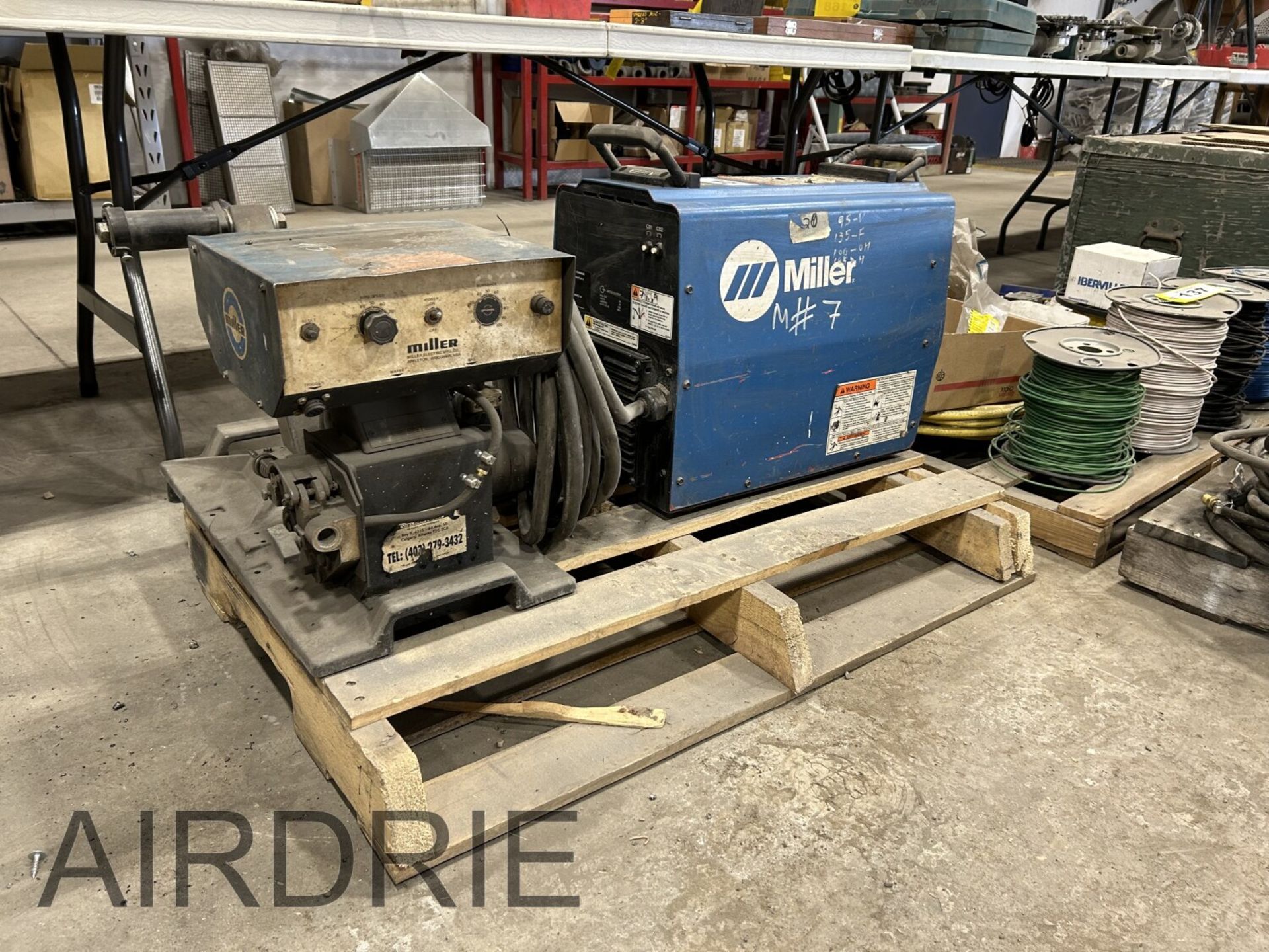 *OFFSITE* MILLER XMT 304 CC/CV DC INVERTER ARC WELDER S/N KK065640 AND MILLER WIRE FEEDER