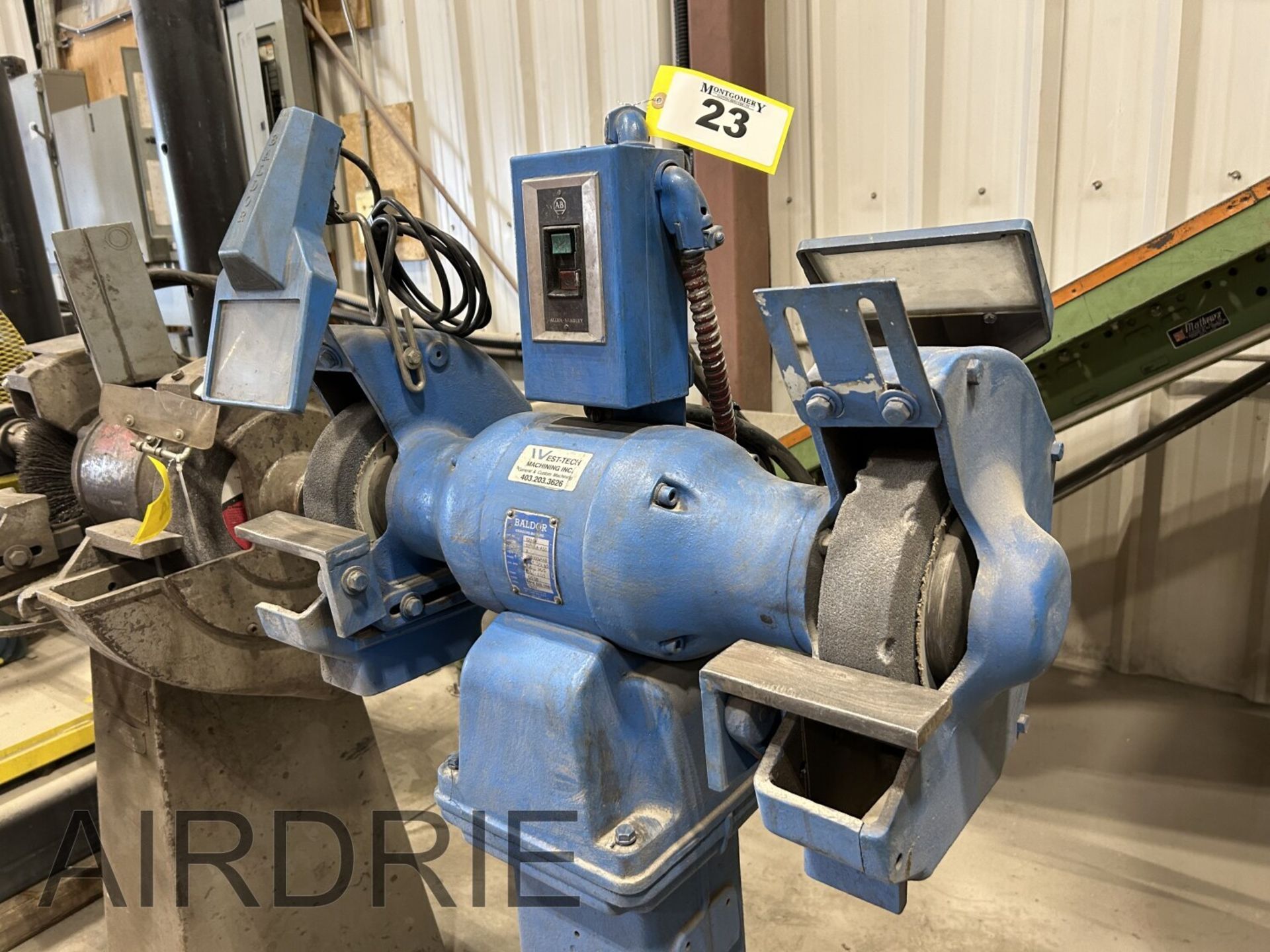 *OFFSITE* BALDOR INDUSTRIAL PEDESTAL GRINDER, 10", 3HP/3PH, S/N 979 MOD. 1216W - Image 2 of 7