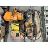 IR 500KG ELECTRIC CHAIN FALL MODEL: EF2-826 S/N: 326739, W/BEAM TROLLY