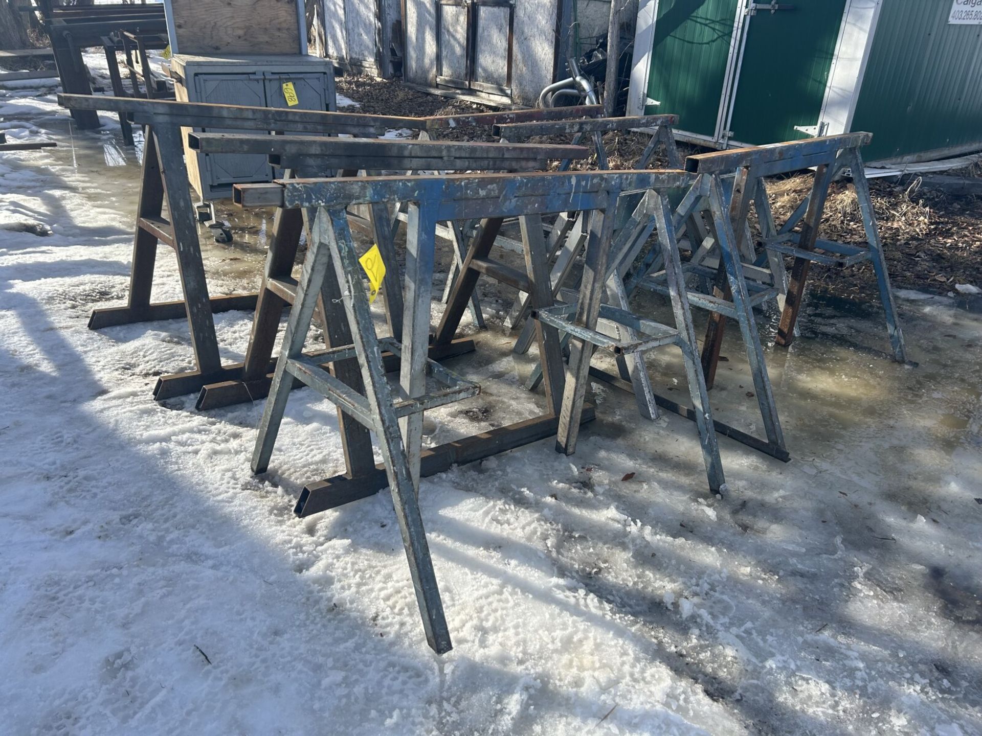 STEEL SHOP BUILT SAW HORSES