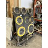 *OFFSITE* L/O ASSORTED SPIRAL WOUND GASKETS ON ROLLING A-FRAME CART