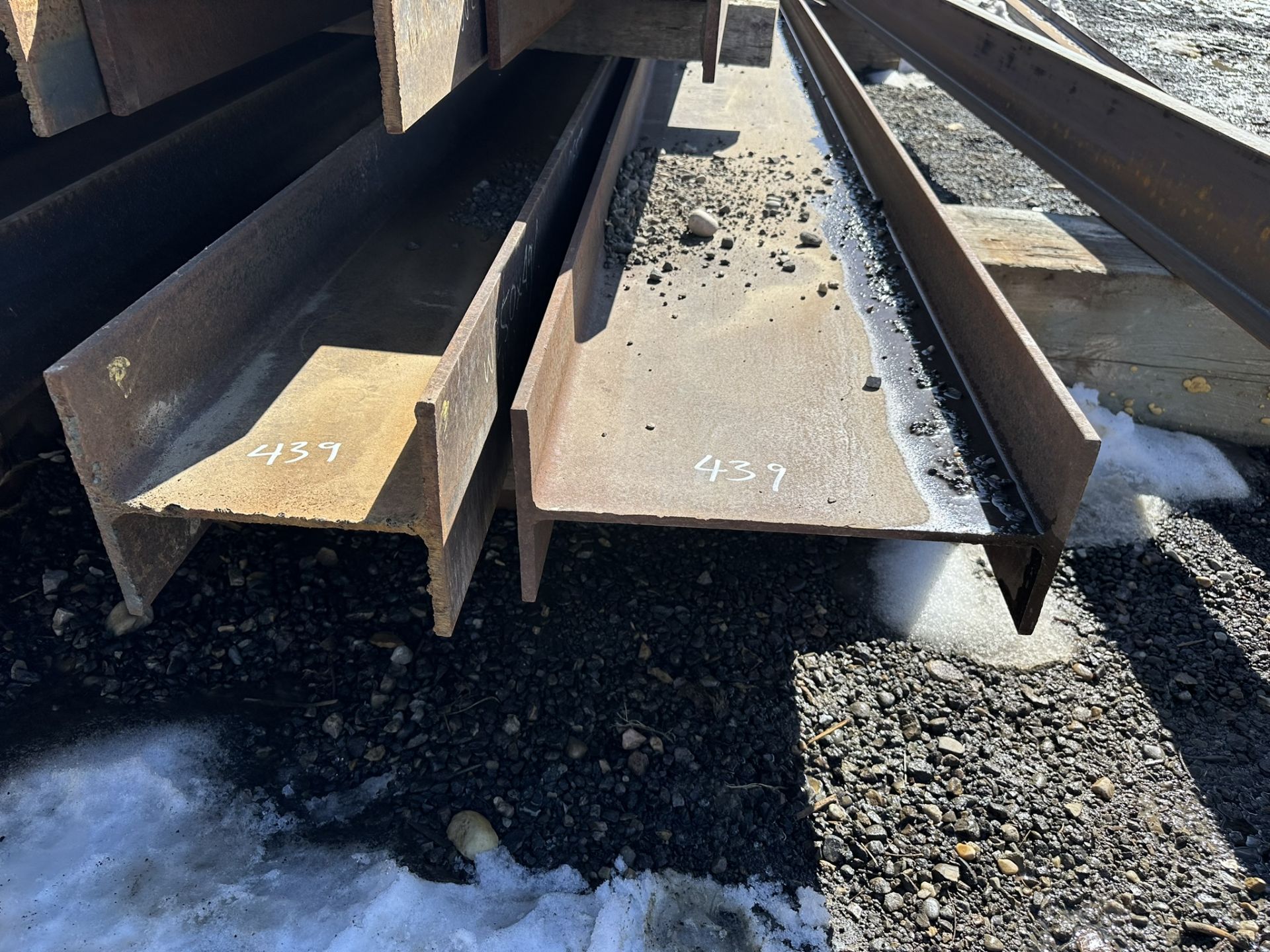 *OFFSITE* 2-WIDE FLANGE BEAMS 1-9.75"X8"X26", 1-16"X7"X25"