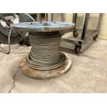 SPOOL OF WIRE ROPE 5/8" W/CLEAR PVC COVER