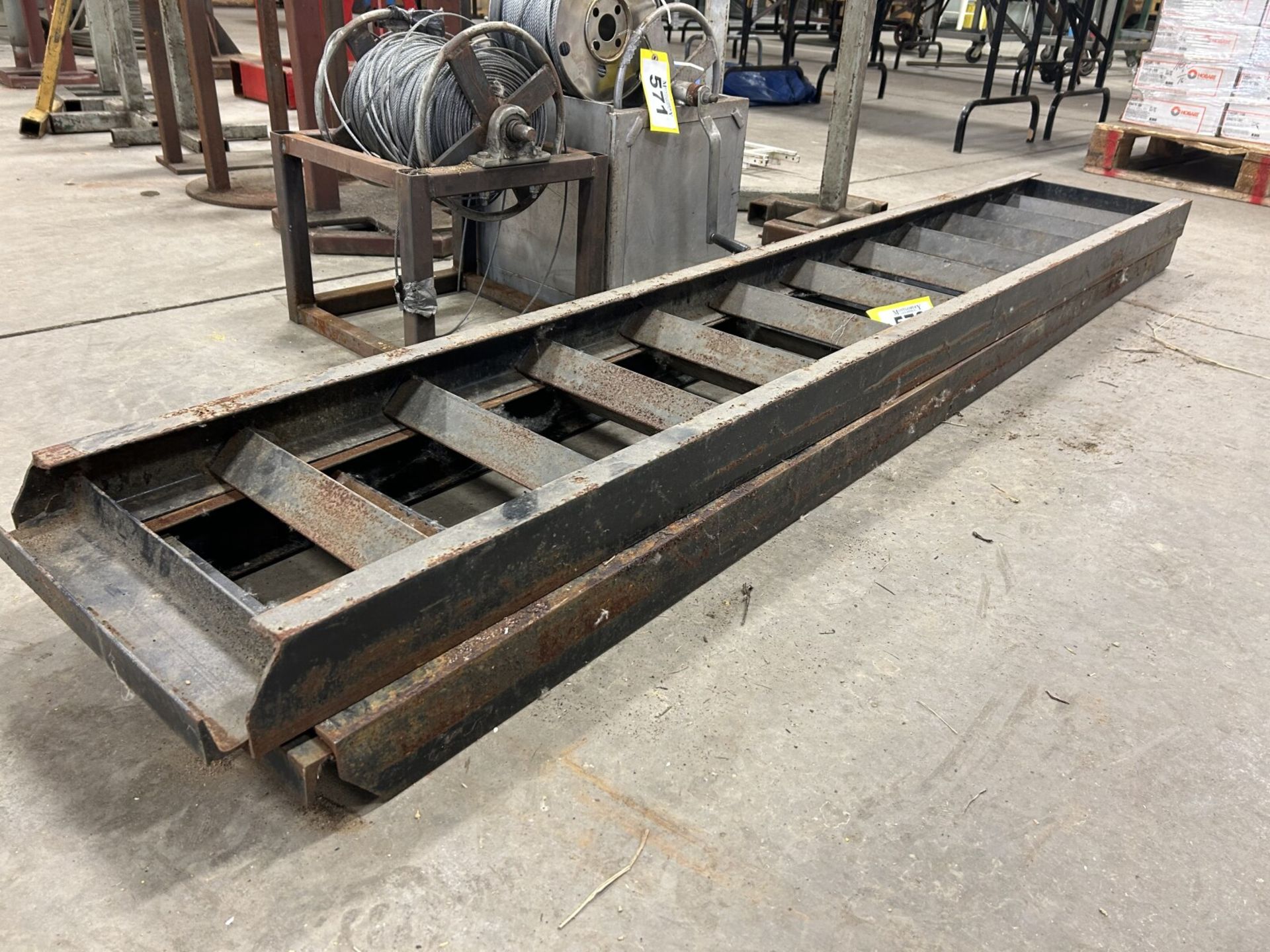 2 - 7'x14" STEEL TRAILER LOADING RAMPS