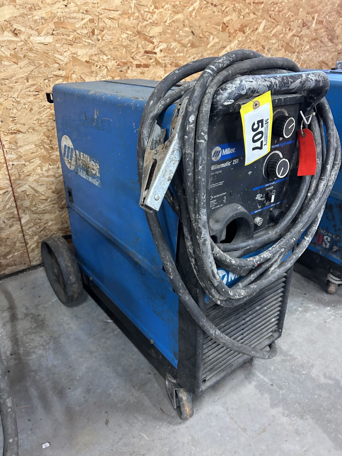 MILLERMATIC 251 MIG WELDER, S/N: LC242724, 220V, 1PH (UNTESTED)