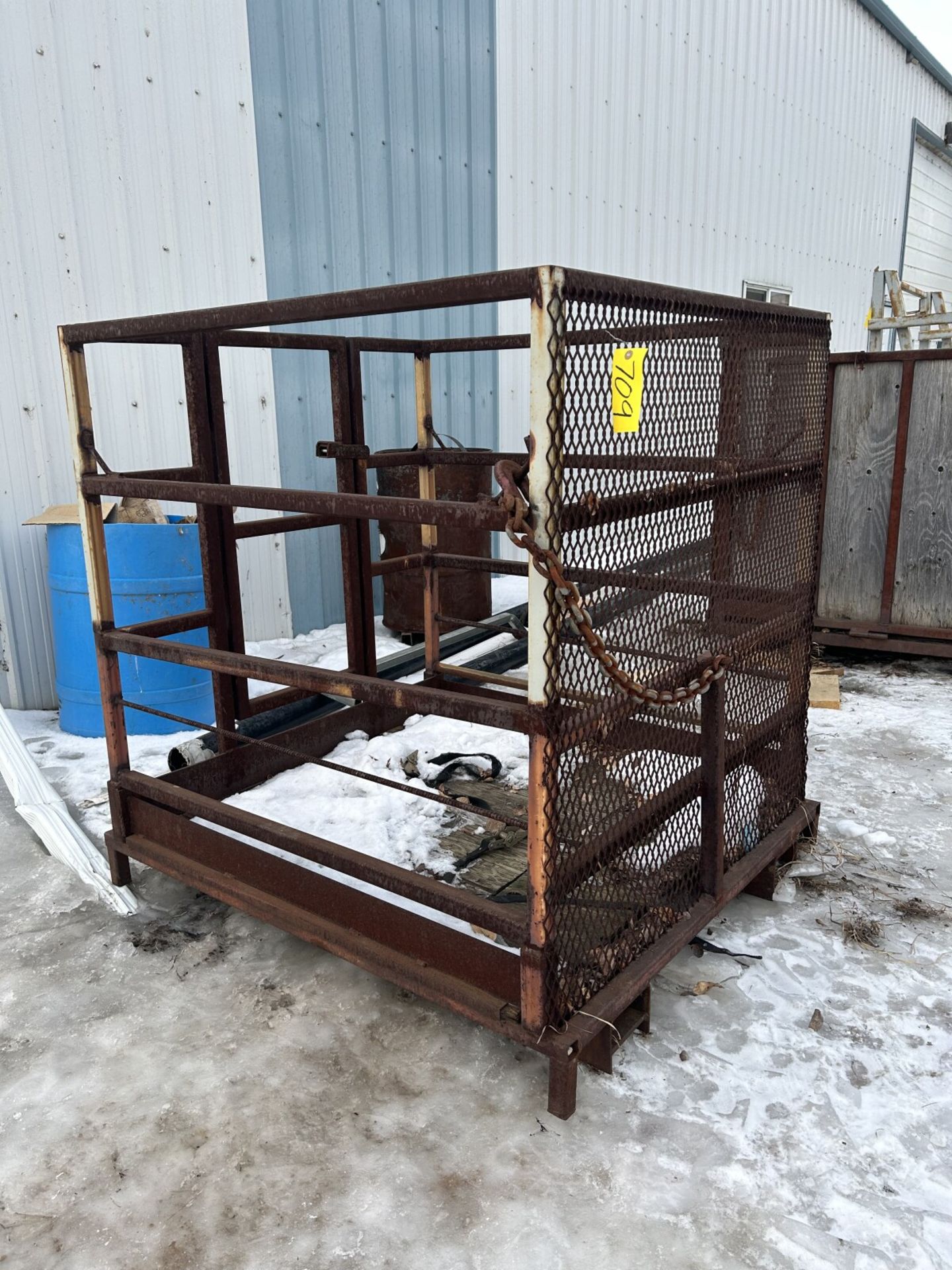 STEEL MAN BASKET FOR FORKLIFT 48"X48"X48"