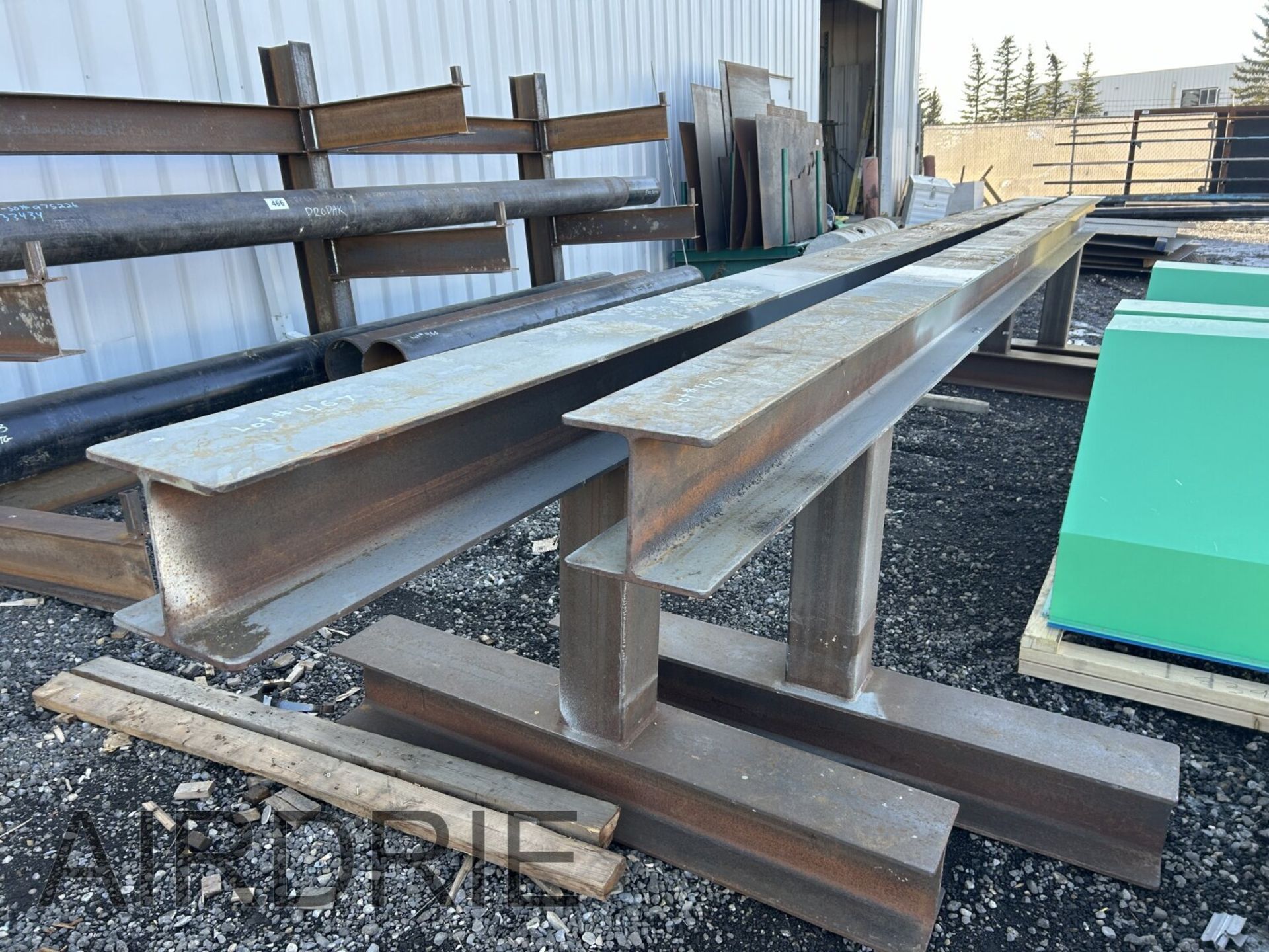 *OFFSITE* 2 - 20'x8" H-BEAM x40" FABRICATION STANDS - Image 4 of 7