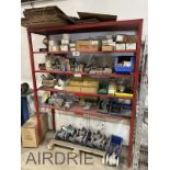 *OFFSITE* SHOP BUILT METAL STORAGE SHELF 65"X19"X80"H