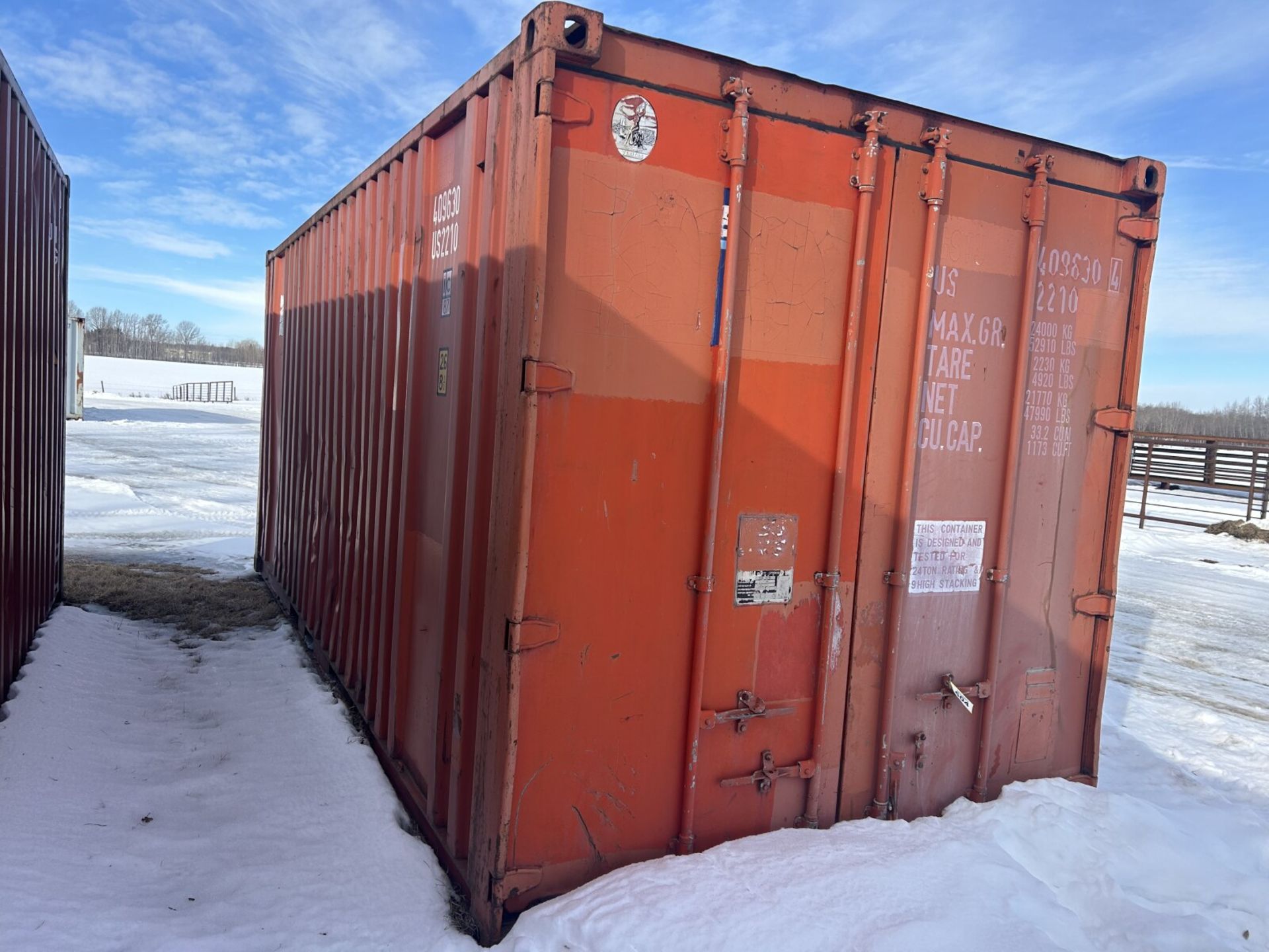 1987 20 FT SEA-CONTAINER, ONE END DOORS, S/N GSTU4096304 - Image 2 of 4