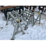 5-ASSORTED 30" STEEL SAW HORSES