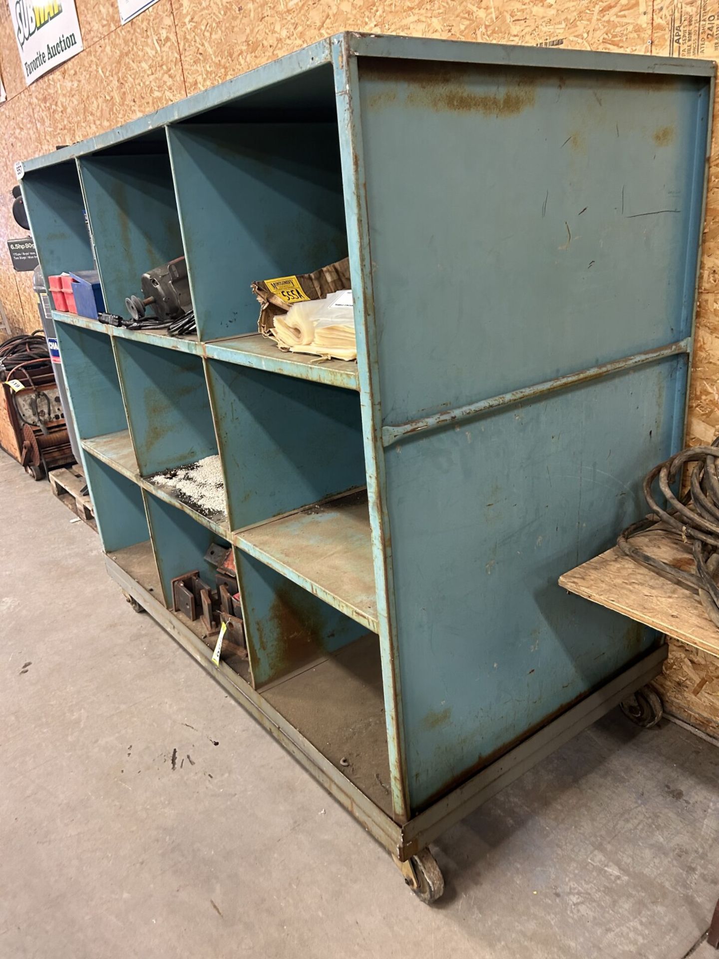 79x68 STEEL COMPARTMENTALIZED STORAGE CART - Image 3 of 5