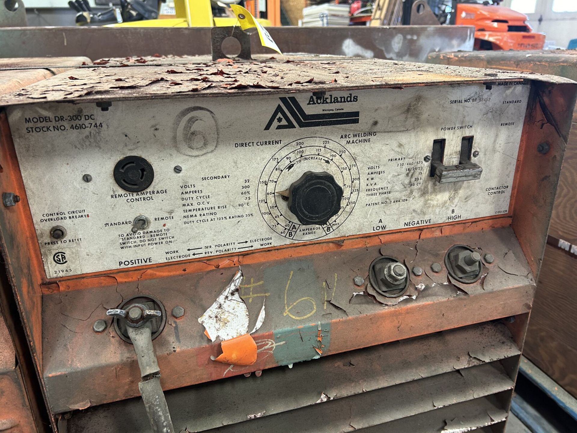2 - ACKLANDS 300A DC WELDING MACHINES *NOTE: CONDITION UNKNOWN* - Image 4 of 6