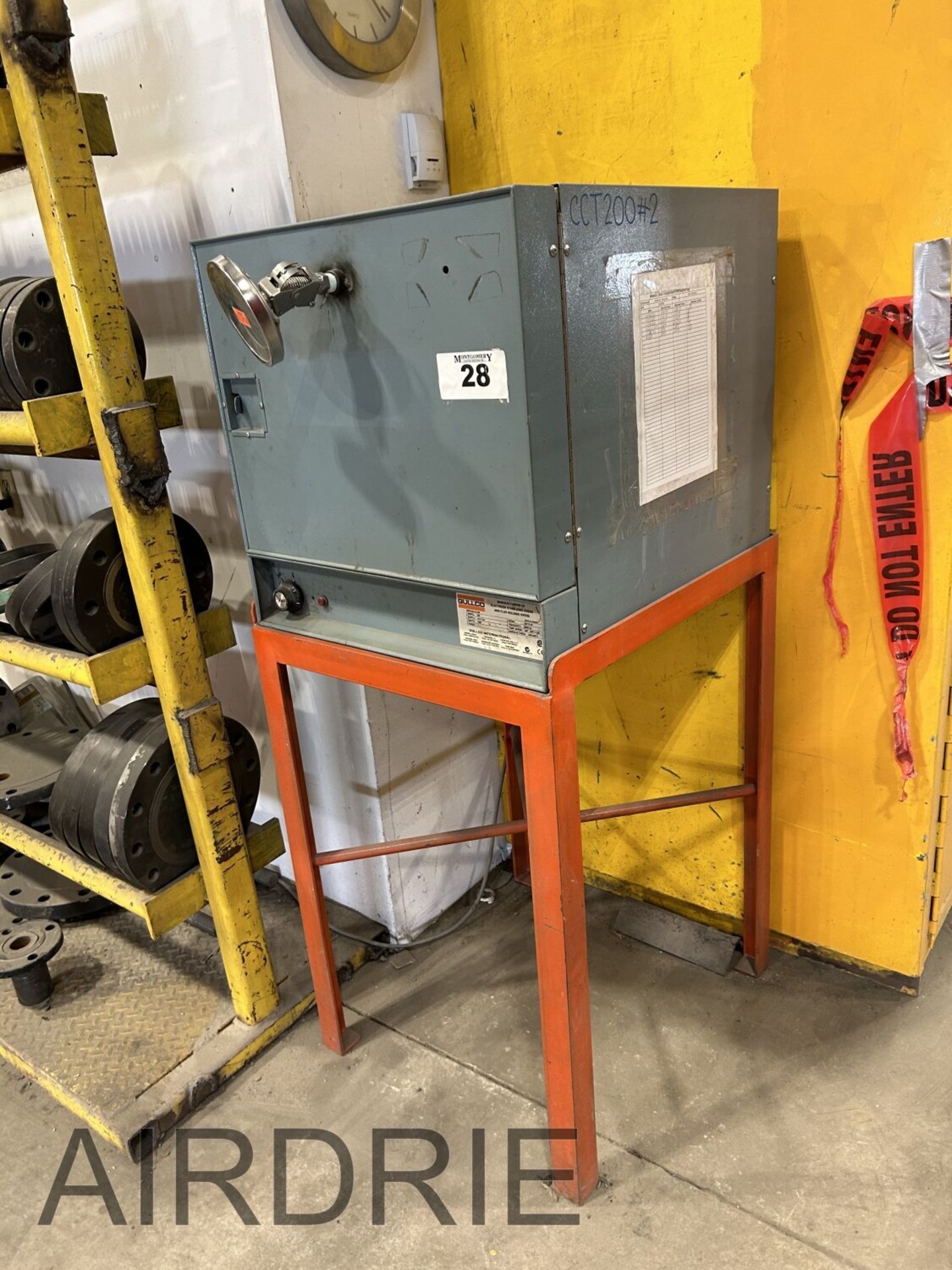 *OFFSITE* GULLCO 350 ELECTRODE STABILIZING OVEN W/ STEEL STAND, S/N 42712-50 (DOES NOT INCLUDE