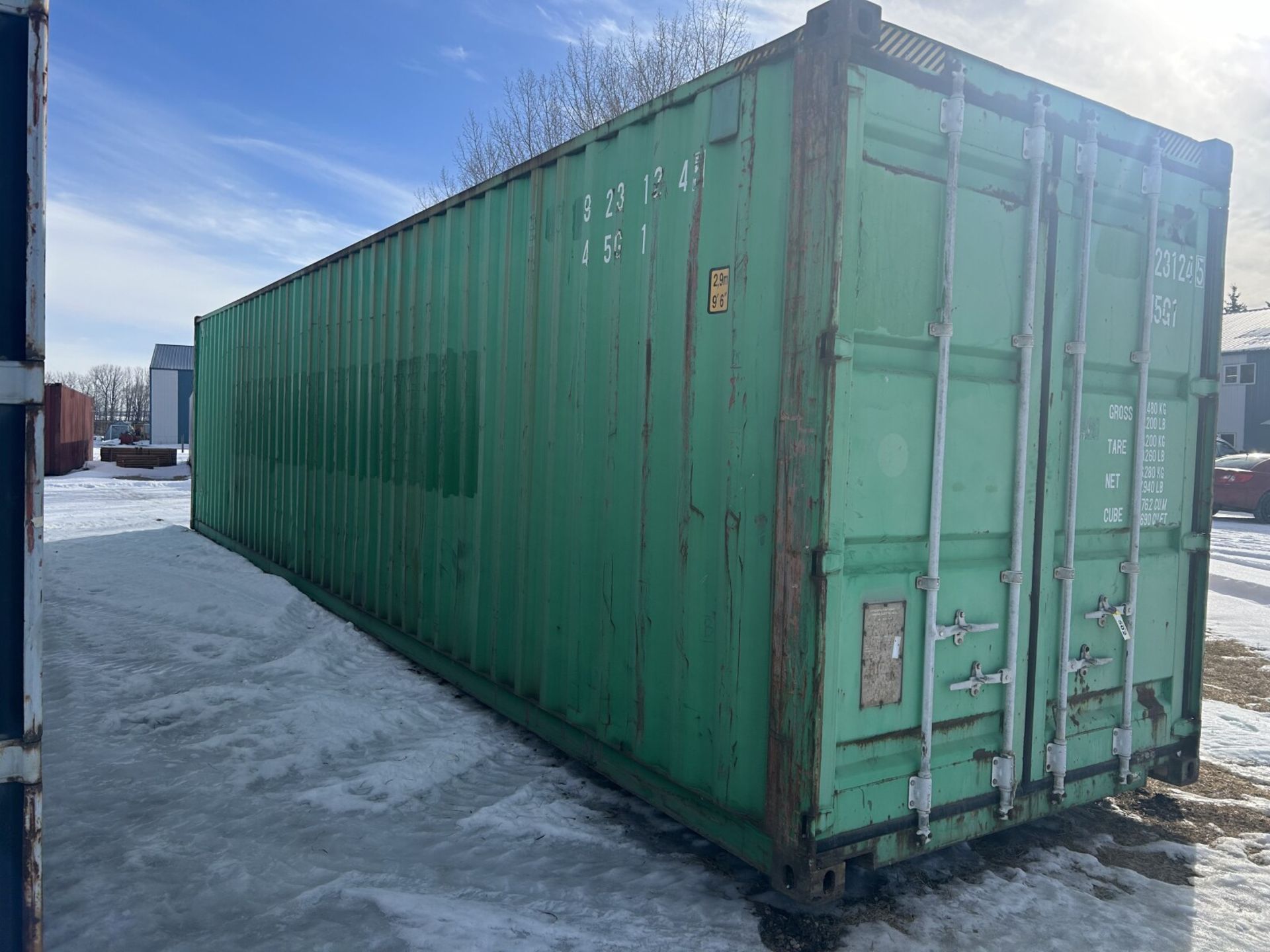 1997 40 FT HI-CUBE SEA-CONTAINER, ONE END DOORS, S/N EMCU9231245 - Image 3 of 6