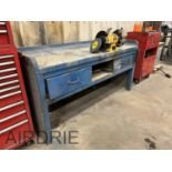 *OFFSITE* STEEL WORK TABLE 72"X25"X35",(DOES NOT INCLUDE BENCH GRINDER)