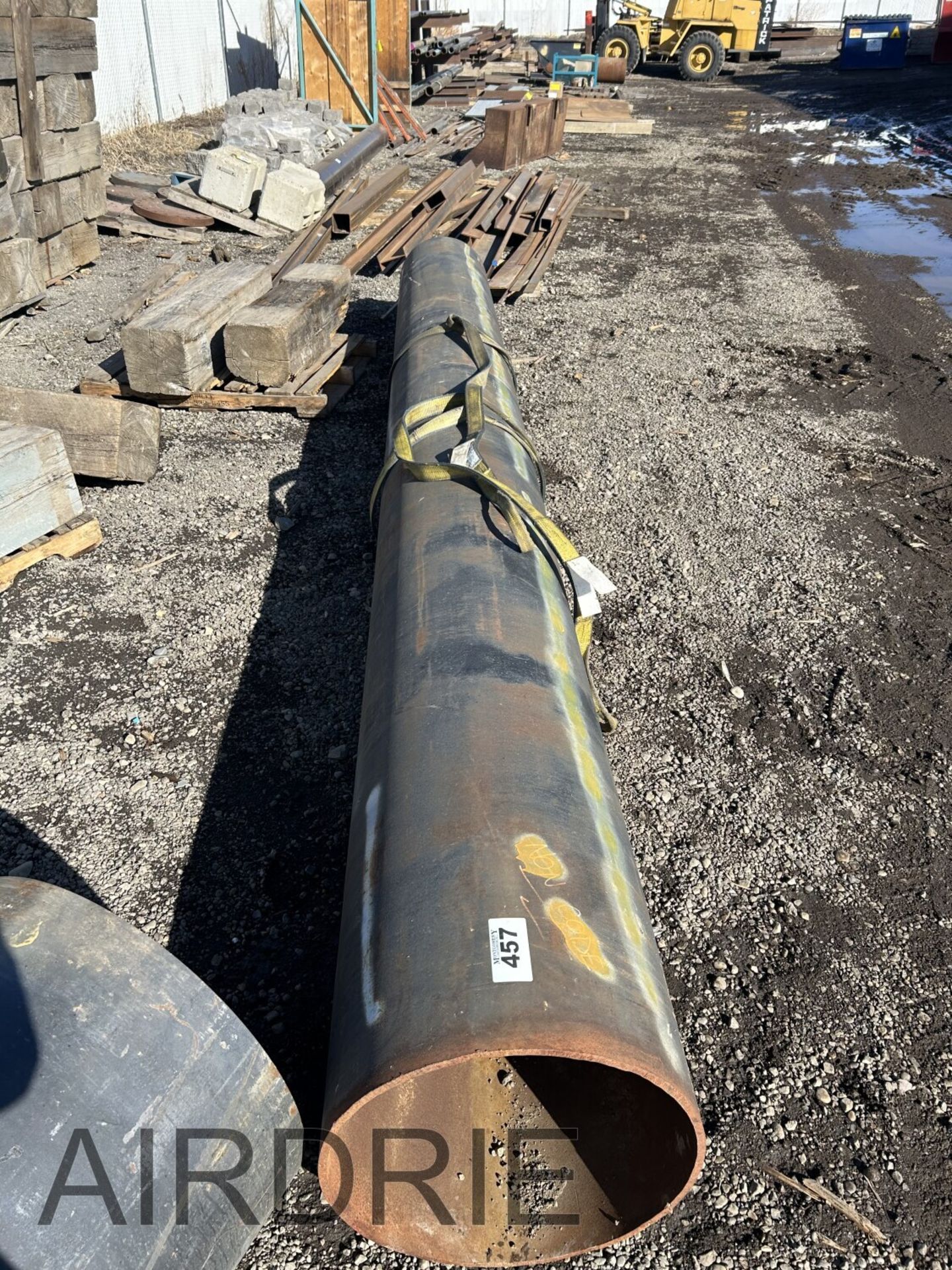 *OFFSITE* 20" STANDARD OD x 17' STEEL PIPE, (STRAPS NOT INCLUDED) - Image 3 of 4