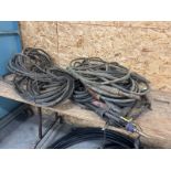 ASSORTED WELDING CABLES & GROUND CABLE