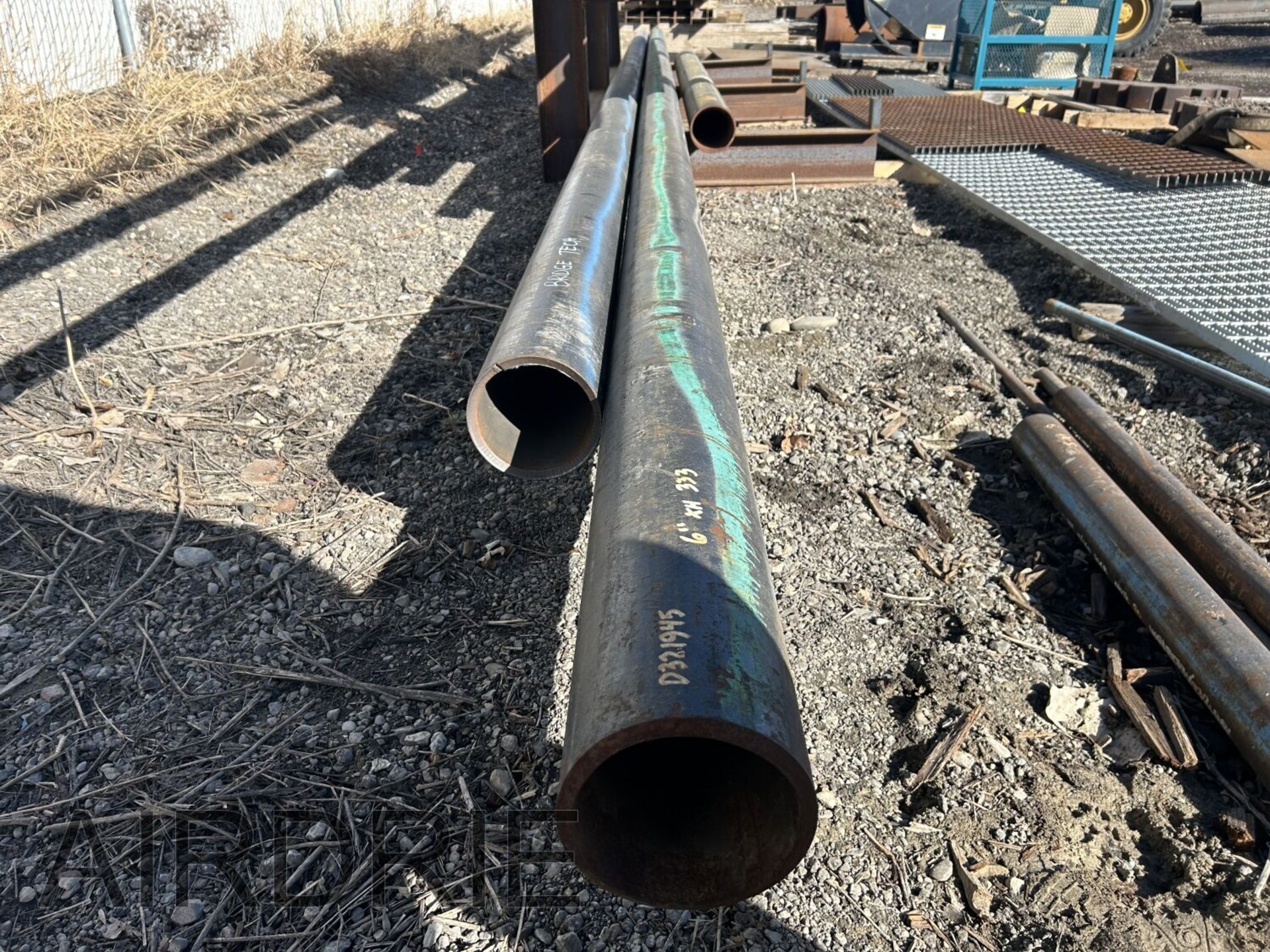 *OFFSITE* L/O - STEEL PIPE - 1 - 6"x38'x1/2" WALL, 1 - 6"x36'x1/2" WALL, 1 - 6"x11'x1/4" WALL (SIZES - Image 3 of 3