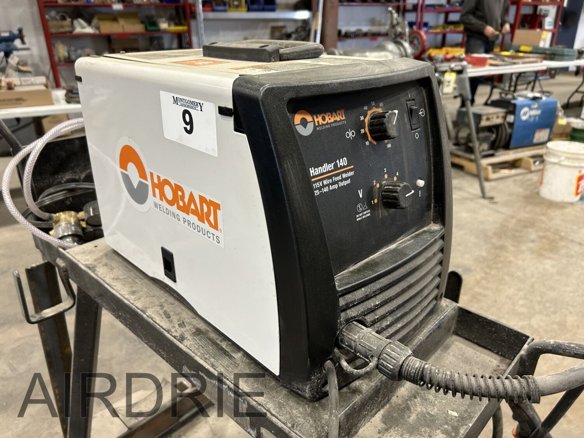 *OFFSITE* HOBART HANDLER 140 115V WIRE FEED WELDER 25-140 AMP OUTFEED ON CART S/N ND020403Y - Image 5 of 9