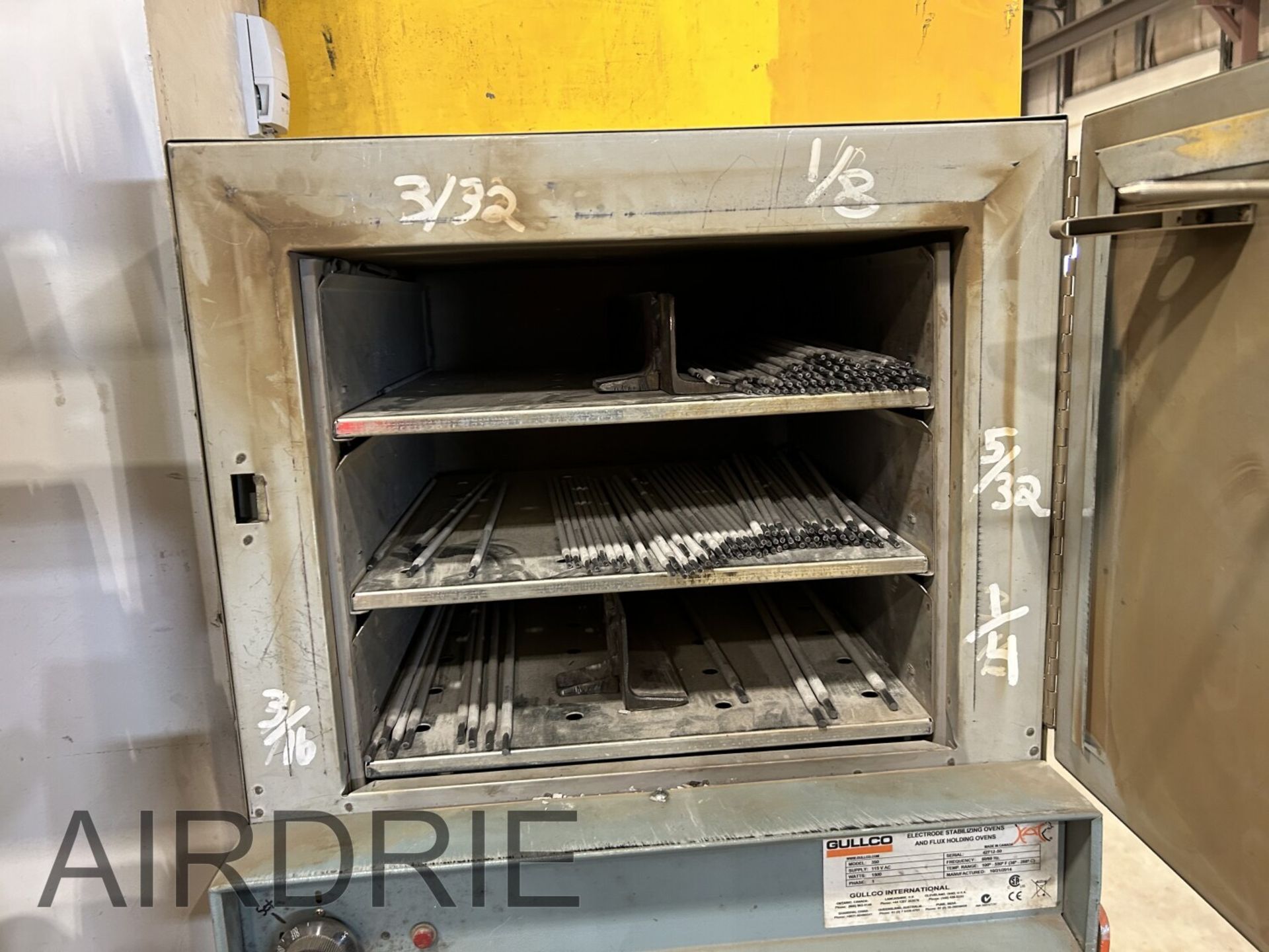 *OFFSITE* GULLCO 350 ELECTRODE STABILIZING OVEN W/ STEEL STAND, S/N 42712-50 (DOES NOT INCLUDE - Image 3 of 7